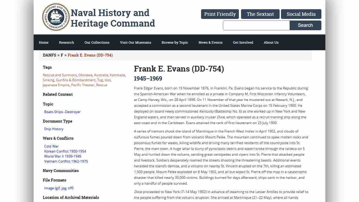 Frank E. Evans (DD-754)